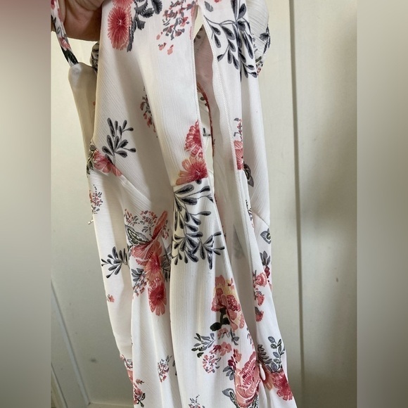 Altar’d state floral ruffled sleeveless midi dress flowy lined large - Picture 8 of 11